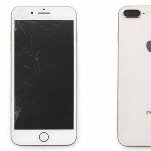 Apple iPhone 8 Plus 64GB Gold Untested Cracked Screen + Charger